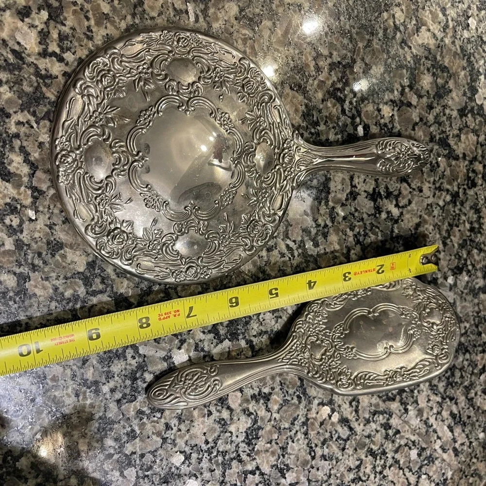 Elegant Silver Vanity Set